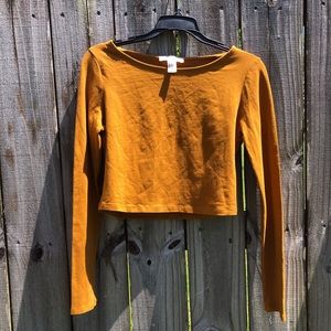 Forever 21 Gold Crop Top